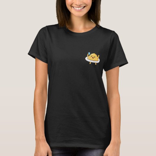 T-shirt Stressed Scrambled Eggs Cartoon (Devant)