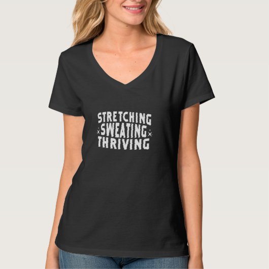 T-SHIRT STRETCHING SWEATING THRIVING (Devant)