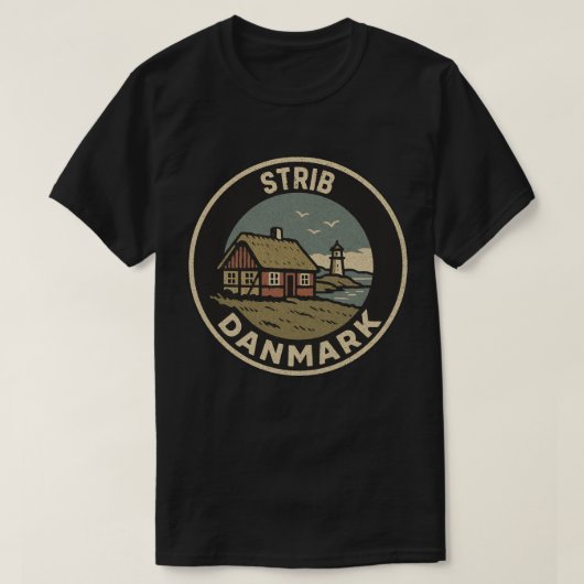T-shirt Strib, Danemark Danmark (Design devant)