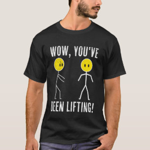 T-shirt Strichmännchen Vous avez soulevé Lustig Gym
