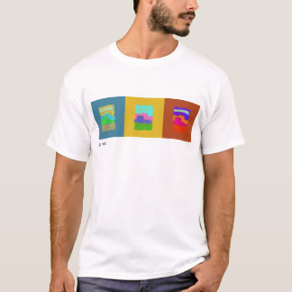 T-shirt strident de triptyque de buttes