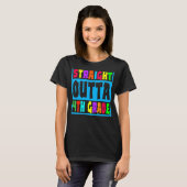 T-shirt Stright Outta 4e année 4e année (Devant entier)