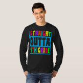 T-shirt Stright Outta 4e année 4e année (Devant entier)