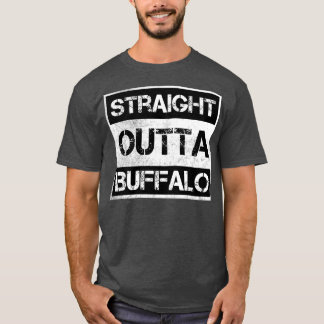T-shirt Stright Outta Buffalo New York Vintage en détresse