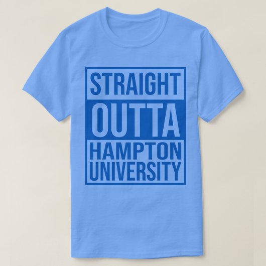 T-shirt Stright Outta Hampton University (Design devant)