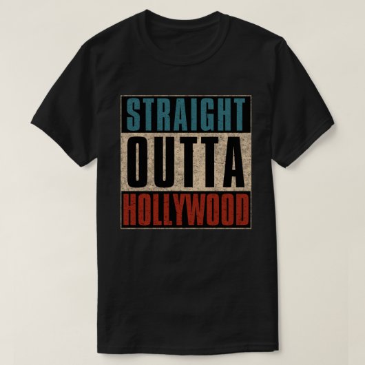 T-shirt Stright Outta Hollywood Floride FL (Design devant)