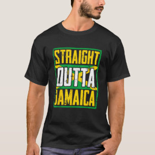 T-shirt Stright Outta Jamaïque Caraïbes Pays Jamaïcain