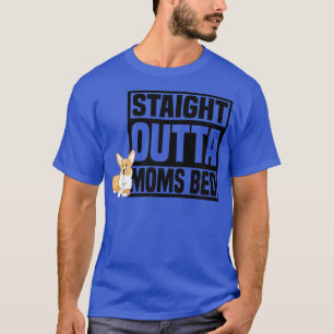 T-shirt Stright Outta Moms Propriétaire du lit Chien Funny