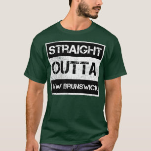 T-shirt Stright Outta New Brunswick City New Jersey Vinta