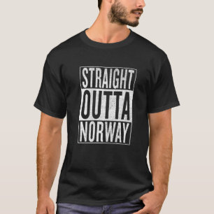 T-shirt Stright Outta Norvège Great Travel Outfit