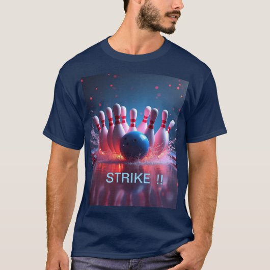 T-SHIRT STRIKE À DIX QUILLES (Devant)
