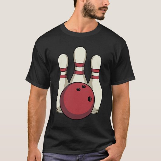 T-shirt Strike bol de secours Women's Men's Bowling (Devant)