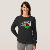 T-shirt Strike De Bowling Dit Avec Pins De Bowling Bowling (Devant entier)