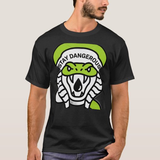 T-shirt Strike Without Warning Snake Shirt (Devant)