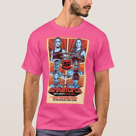 T-shirt Strikeforce Rousey Vs Kaufman (Devant)