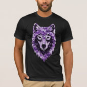 T-shirt Striking Amethyst Wolf (Devant)