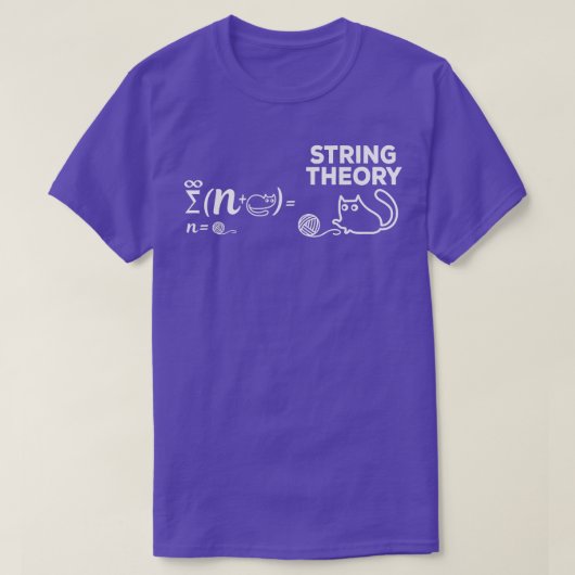 T-shirt String Theory Equation Cat Lover Physics Enthusias (Design devant)