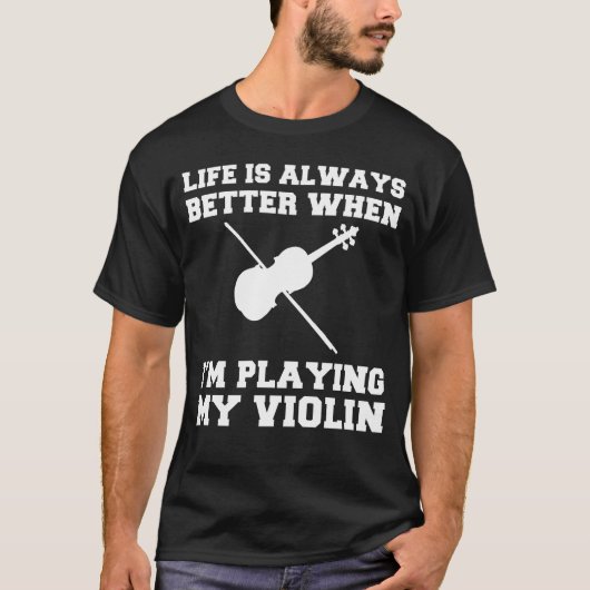 T-shirt Strings of Joy : Lifes Symphony with My Violin! (Devant)