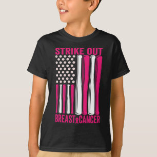 T-shirt Striout Breast Cancer Sensibilisation Softball Us