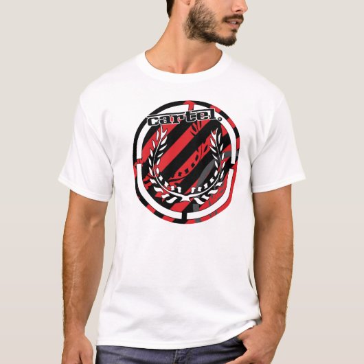 T-shirt Striper T de cartel (Devant)