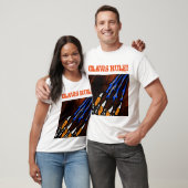 T-SHIRT STRIPES ORANGE ET NOIR (Unisexe)