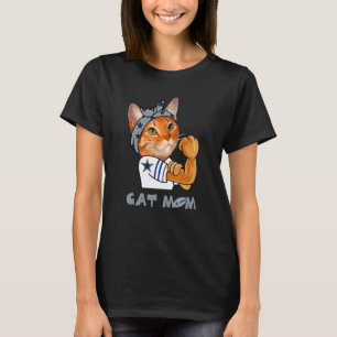 T-shirt Strong Cat Mom For Cat Mothers Day