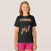 T-shirt Strong Girl Pastel Star (Devant entier)