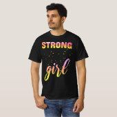 T-shirt Strong Girl Pastel Star (Devant entier)