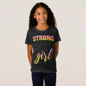 T-Shirt Strong Girl Pastel Star (Devant entier)
