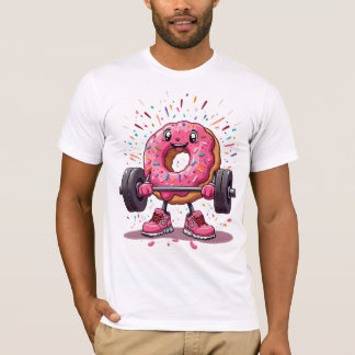 T-shirt Strong, Sweet & Sprinkled – Funny Donut Gym T-Shir