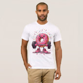 T-shirt Strong, Sweet & Sprinkled – Funny Donut Gym T-Shir (Devant entier)