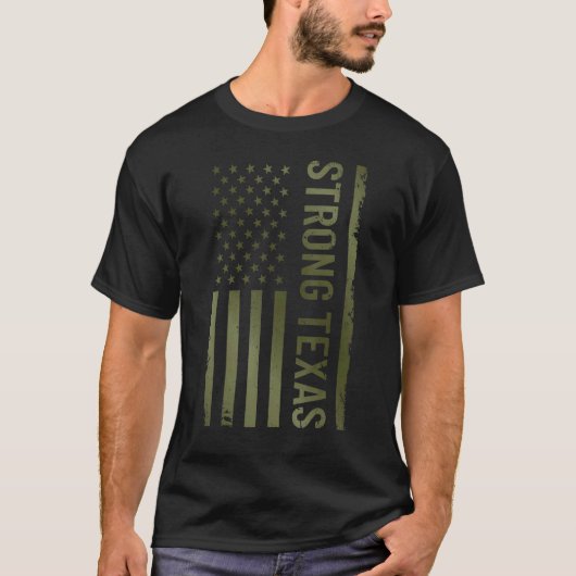 T-shirt Strong Texas 2022 American Patriotic (Devant)