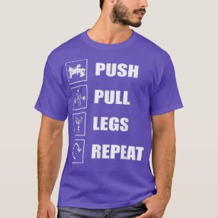 T-shirt Strongman push pull jambes répéter l'accès bodybui