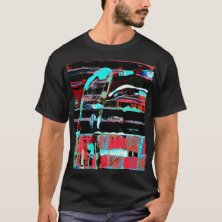 T-shirt Structural Interference – Abstract Art Graphic Tee