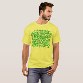 T-shirt Structure Abstraite - Vert laiton (Devant entier)