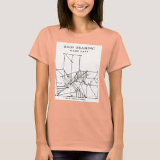 T-shirt Structure du toit Faisant des femmes aisées