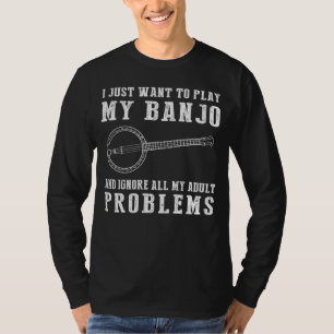 T-shirt "Strum Away Adulting : Embrassez l'évasion Banjo !