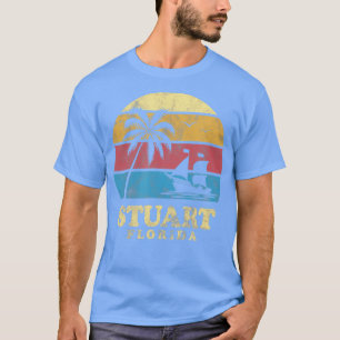 T-shirt Stuart Florida Treasure Coast les années 70 navire