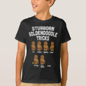 T-shirt Stubborn Goldendoodle Tricks Funny Dog Trainer Mam (Devant)