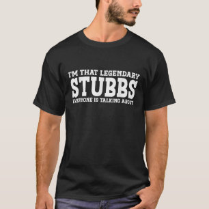 T-shirt Stubbs Nom de famille Funny Team Nom de famille St