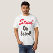 T-shirt Stud à bord (Devant entier)