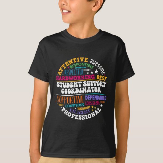 T-shirt Student Support Coordinator Appreciation Day Back  (Devant)