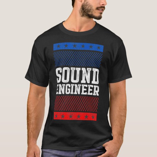 T-shirt Studio Audio Engineer Fun Tools Sound Guy Tech (Devant)