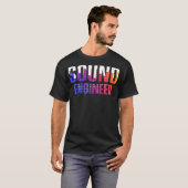 T-shirt Studio Audio Engineer Tools Sound Guy Tech (Devant entier)