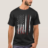 T-shirt Studio Audio Engineer Usa Drapeau Sound Guy Tech (Devant)