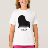 T-shirt Studio De Musique De Piano, Étudiant Promotionnel (Devant)