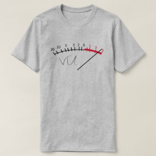 T-shirt Studio de niveau sonore VU Meter