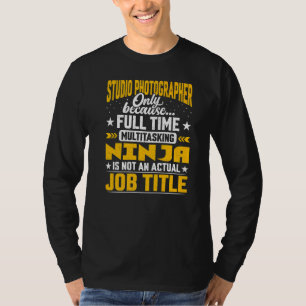 T-shirt Studio Photographe Titre du travail Studio Cameram