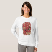 T-shirt Stumpwork dépeignant Tristan et Isolde (Devant entier)