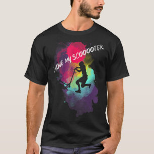 T-shirt Stunt Scooter Kids Kick Scooter Rider Skate